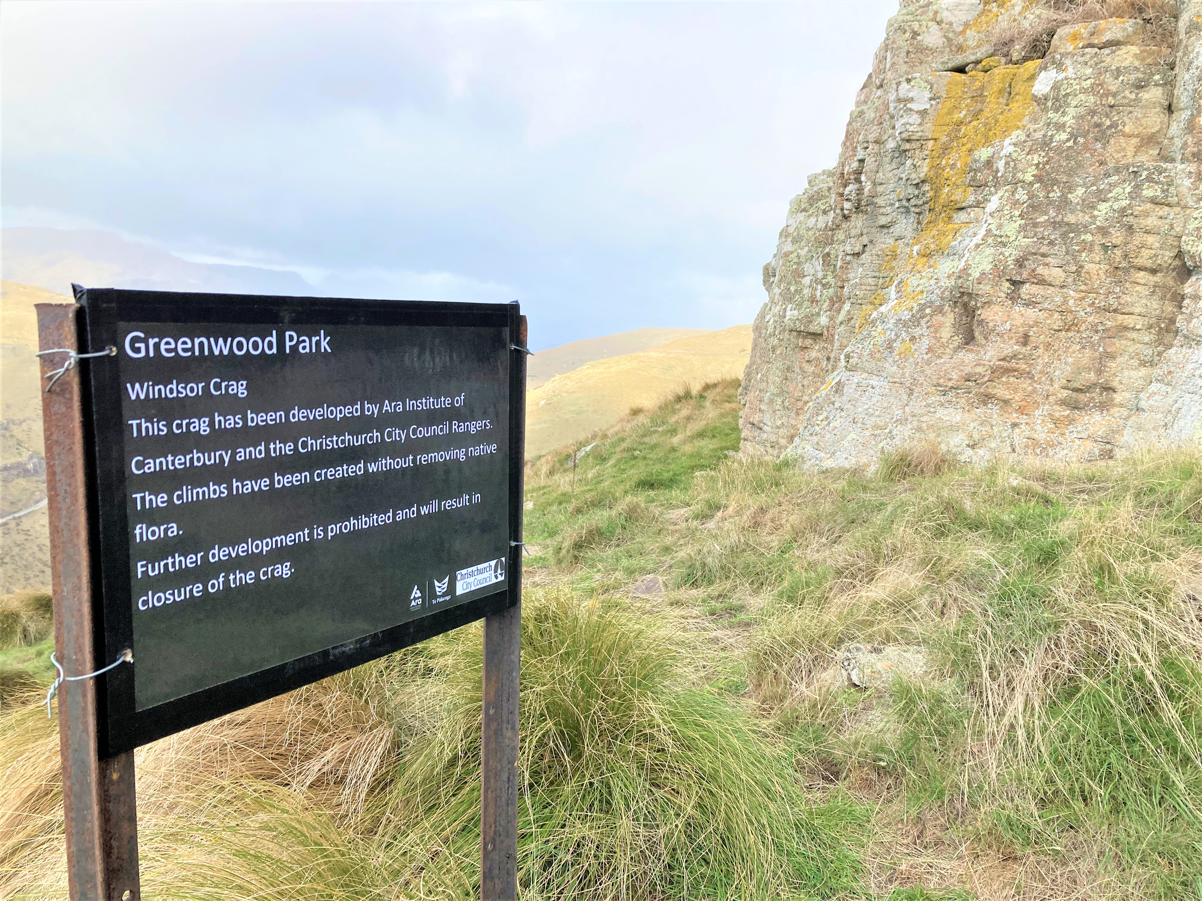 Descend past trig. at seaward end