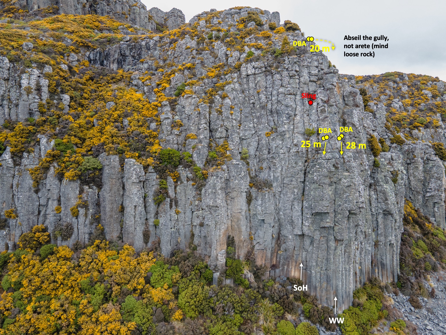 Mt Bradley Main Cliff Centre