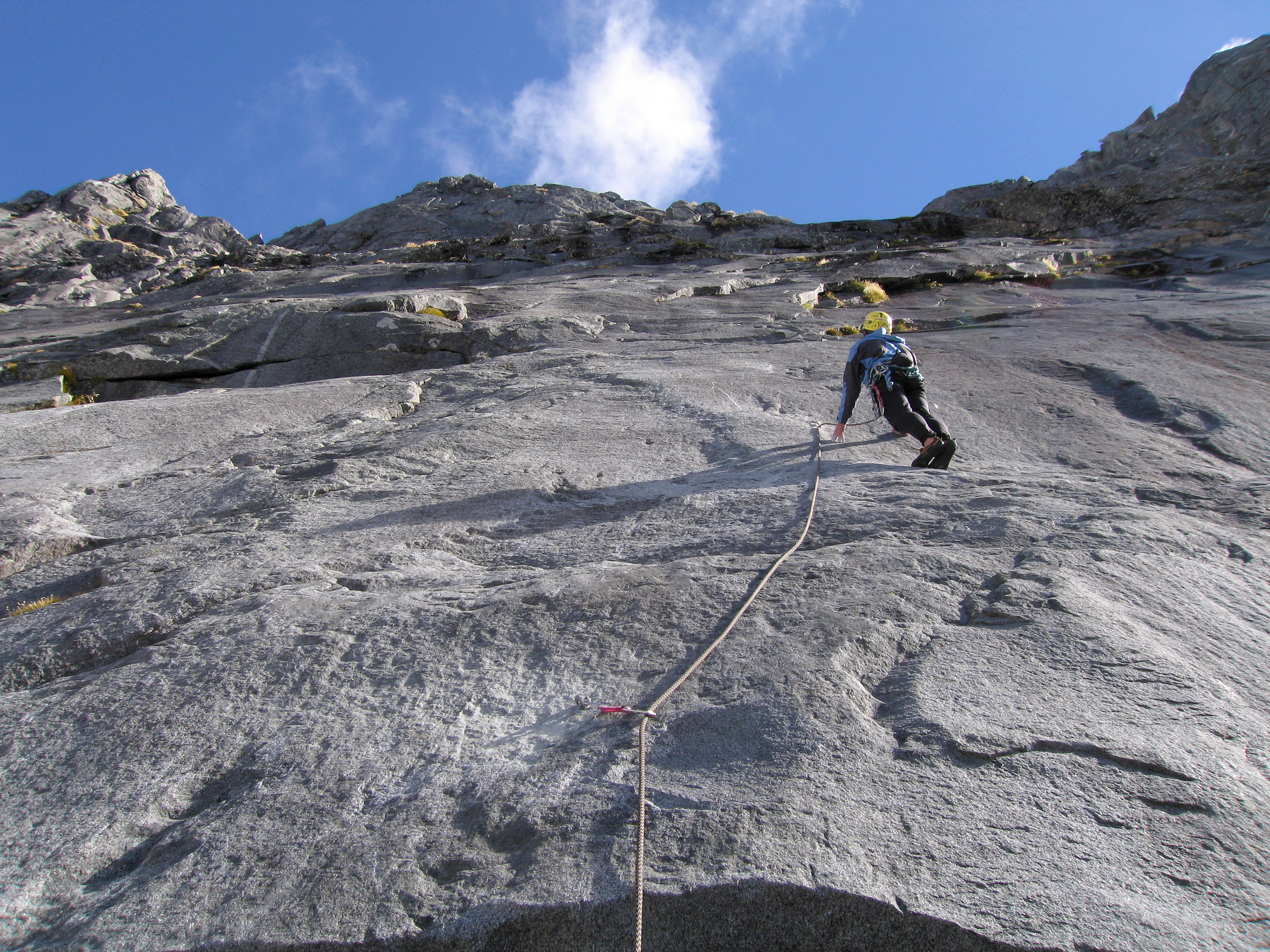 Tom Riley, first ascent of Sleeping Dogs, NE Face Barrier Knob