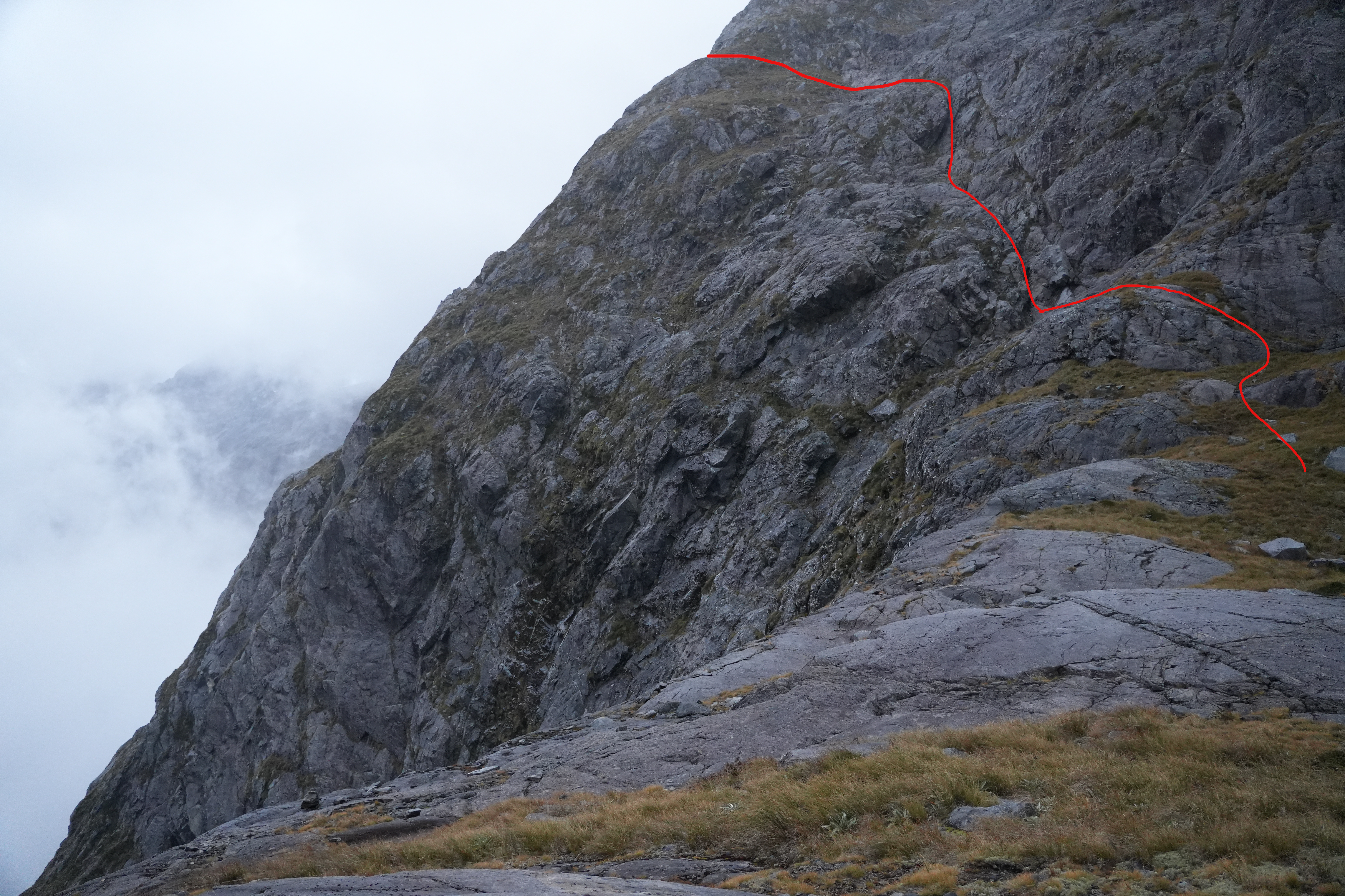 Lyttle falls route descent to bivvy