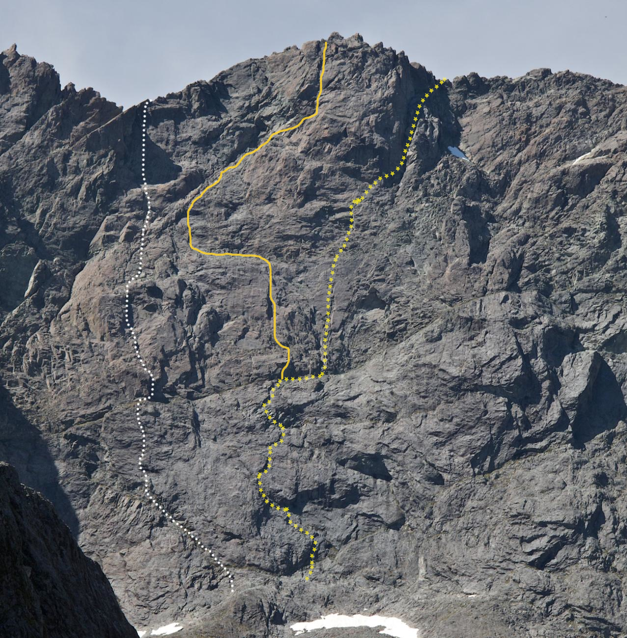 Dawnwalker follows the solid yellow line 