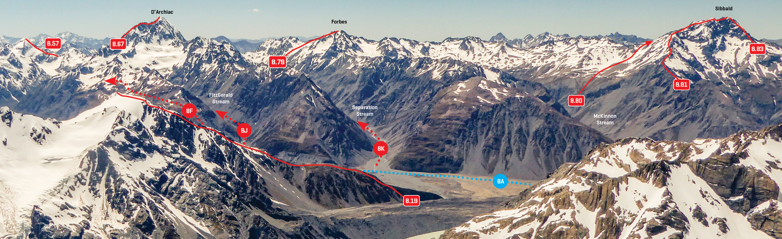 Looking east to D'Archiac and the Sibbald Range, December 2016