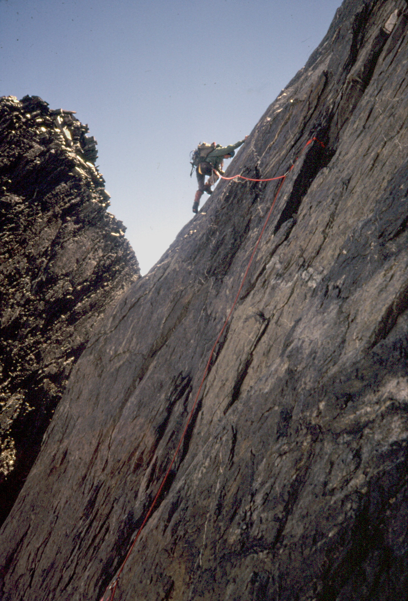 Phil Grover on crux pitch