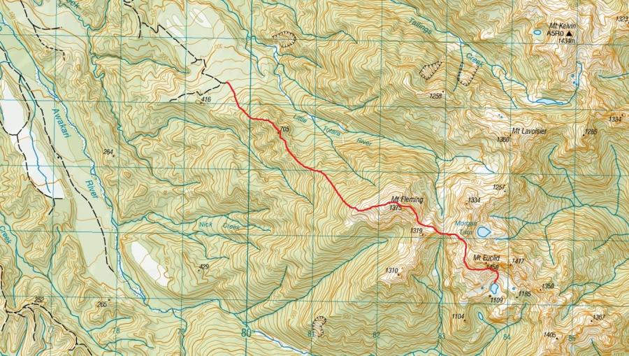 South Face of Mt Euclid