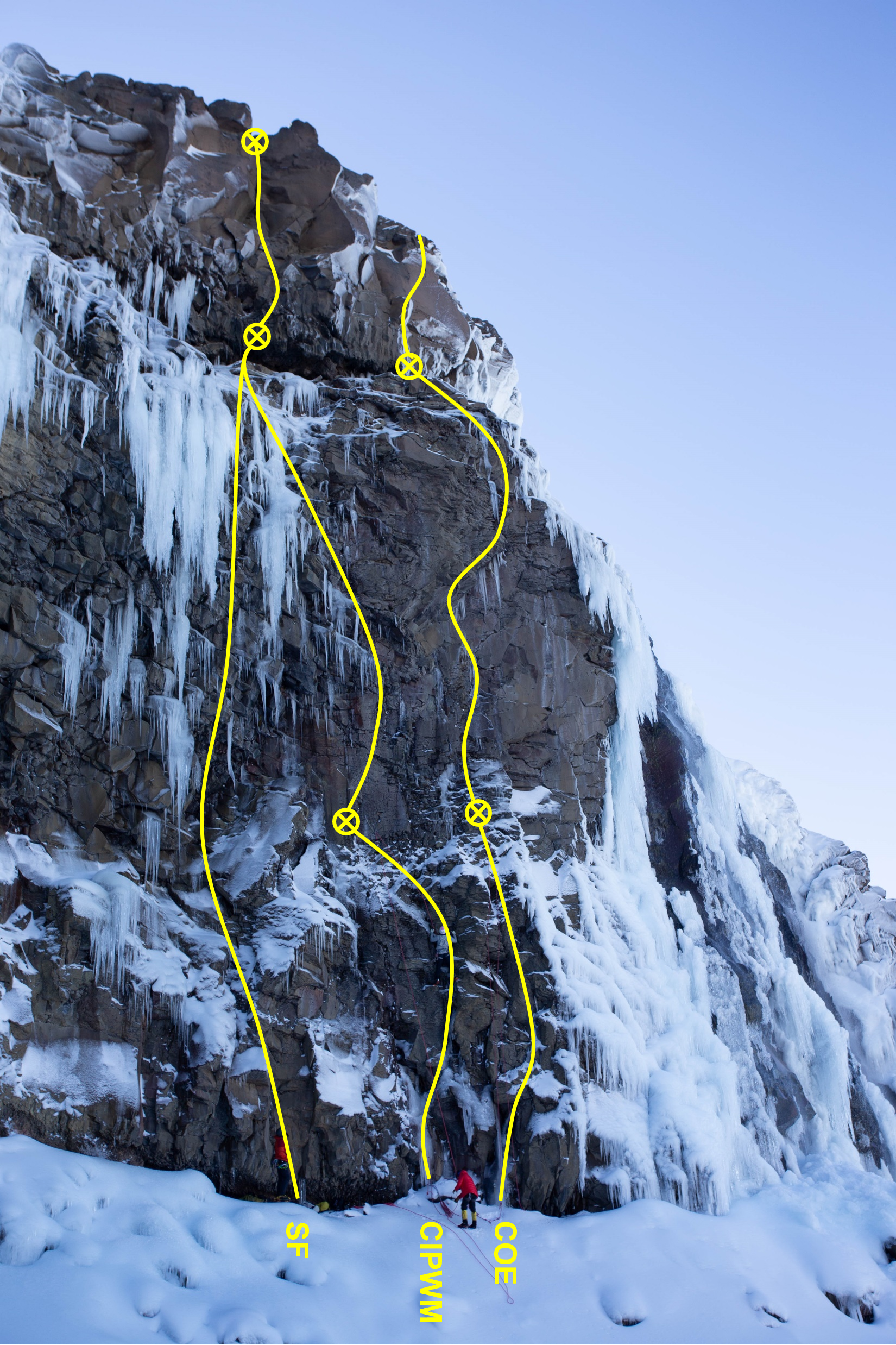 Mixed routes at Margaret's Leap 2021
