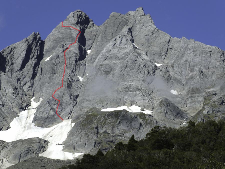 West Face of Lyttle Peak