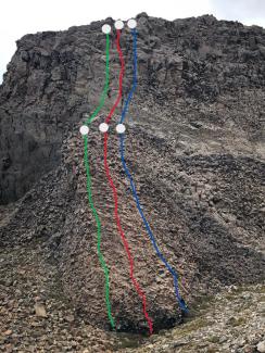 French Buttress routes