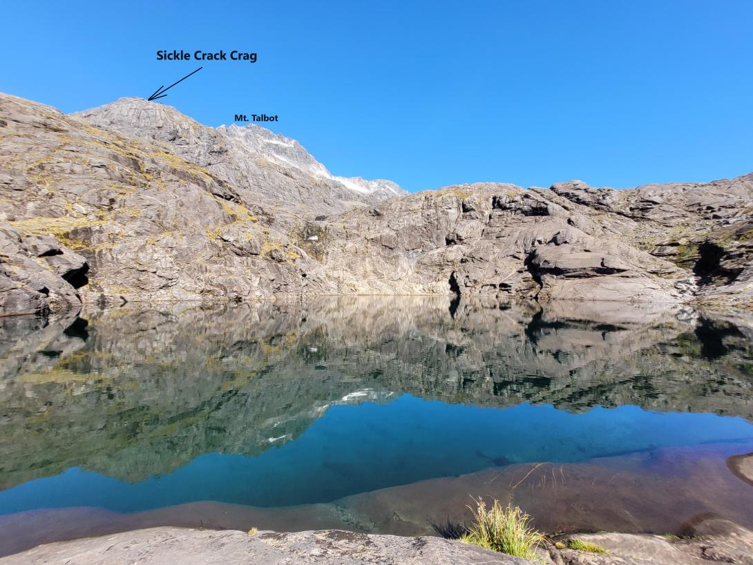Sickle Crack Crag from Black Lake