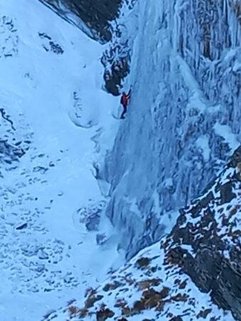 an unclimbed curtain in snowy creek