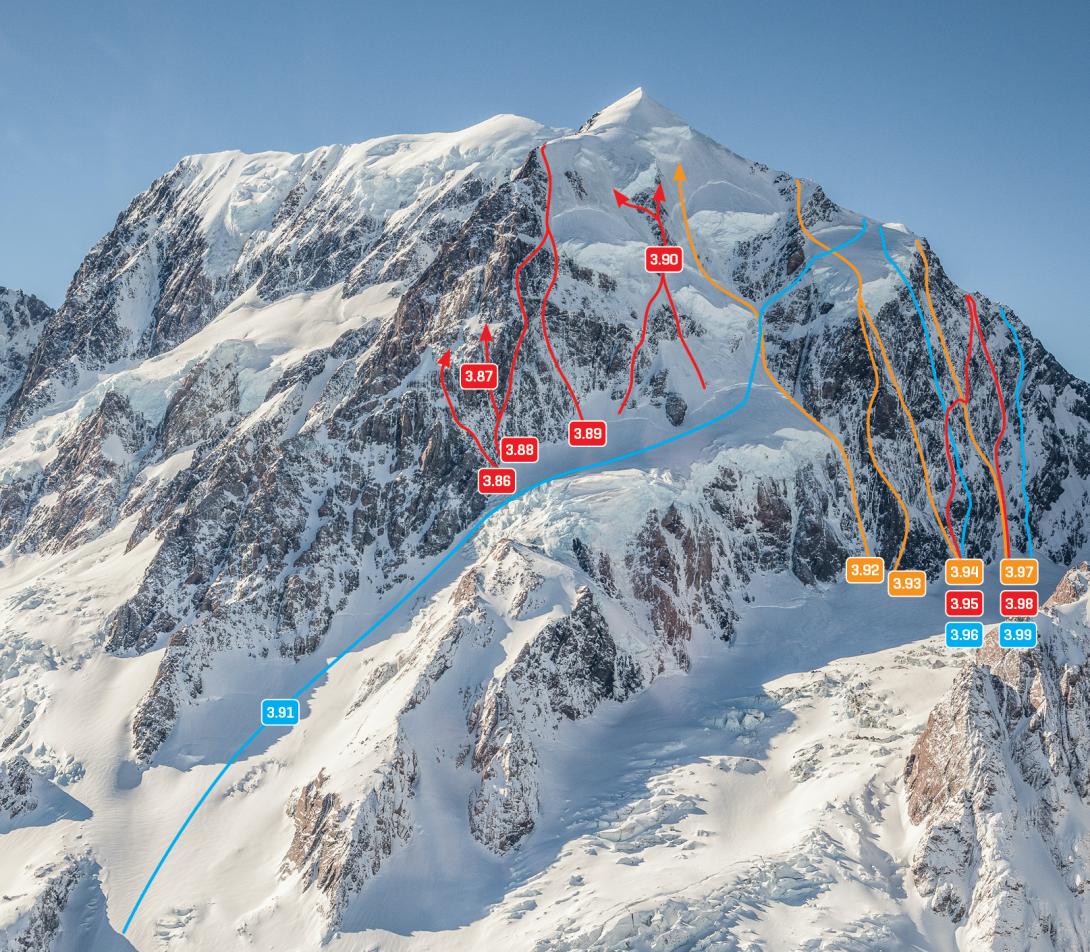 Aoraki Low Peak, South Face, August 2016