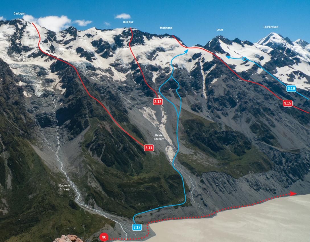 Main Divide above Hooker Lake, January 2013 