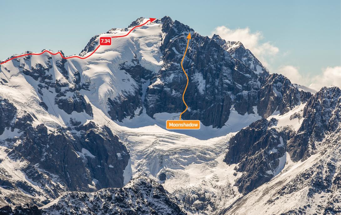 South face of Mt Hutton and the Faraday Glacier