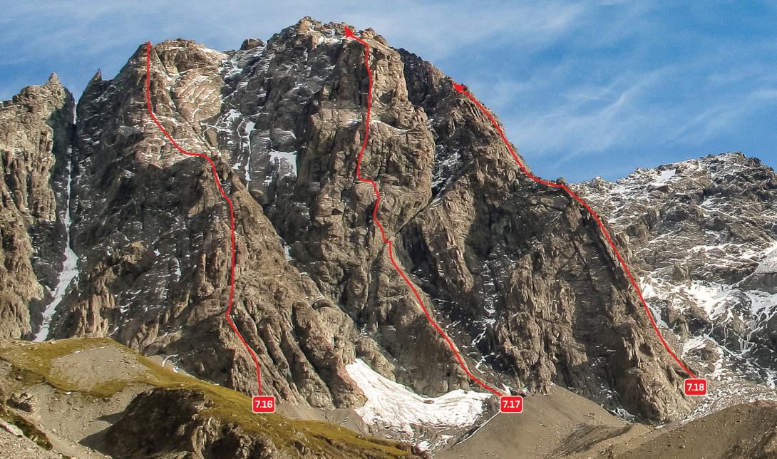 East Face of the Nuns’s Veil from Pinnacle Stream (foreshortened) 
