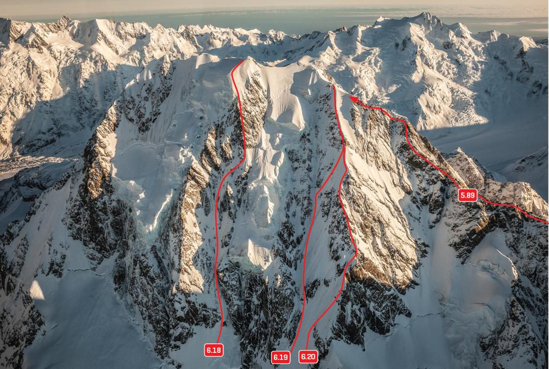 East face of Malte Brun, August 2016