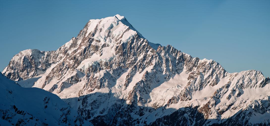 Aoraki's south-western flank from Mueller Hut.