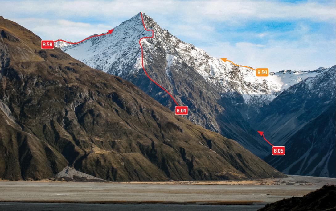 Mt Conrad and Rutherford Stream, May 2008 