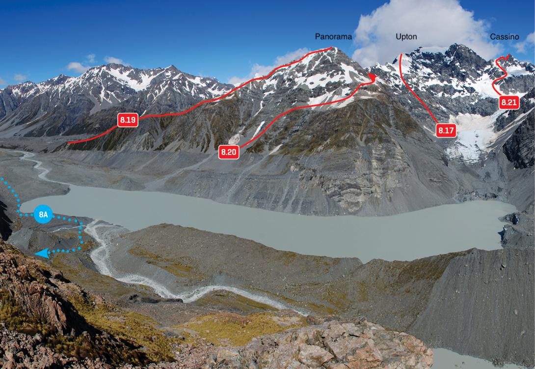 Panorama and the Grey-Maud Lake, December 2009 